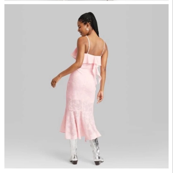 Women’s Ruffle Midi Dress Wild Fable - Picture 2 of 2